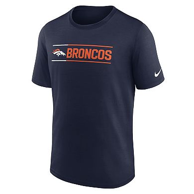 Men's Nike Navy Denver Broncos Exceed Performance T-Shirt