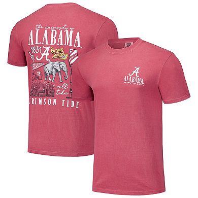 Unisex Crimson Alabama Crimson Tide Hyper Local Campus Poster T-Shirt