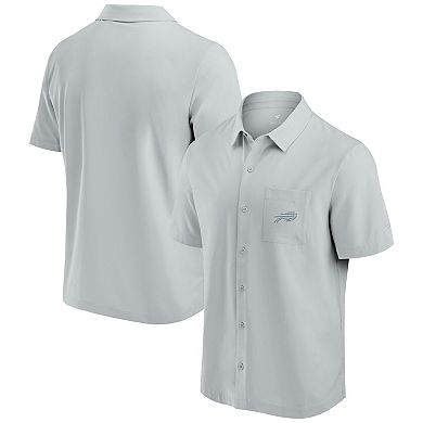 Men's Fanatics Gray Buffalo Bills Front Office Button-Up Shirt