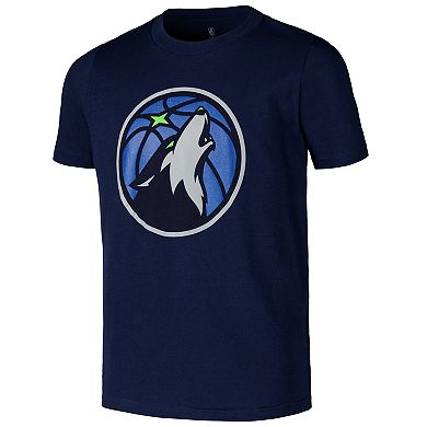Youth Navy Minnesota Timberwolves Primary Logo T-Shirt
