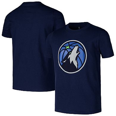 Youth Navy Minnesota Timberwolves Primary Logo T-Shirt