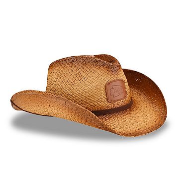 Unisex New Era Brown Kansas City Chiefs Dutton Curved Brim Straw Hat