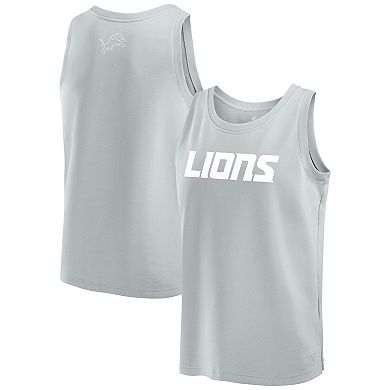 Men's Fanatics Gray Detroit Lions Elements Tank Top