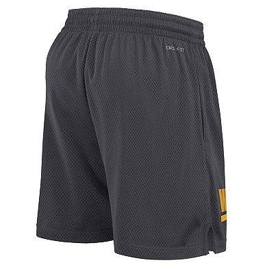 Men's Nike Anthracite West Virginia Mountaineers 2024 Sideline Mesh Shorts