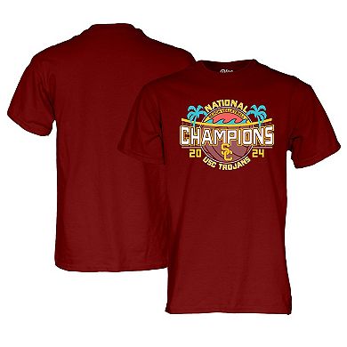Unisex Blue 84  Cardinal USC Trojans 2024 NCAA Beach Volleyball National Champions T-Shirt