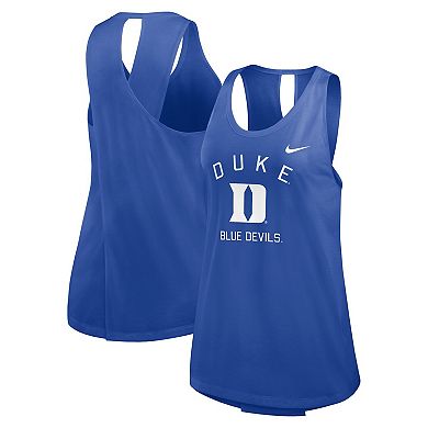 Women's Nike Royal Duke Blue Devils Primetime Open Back Tank Top