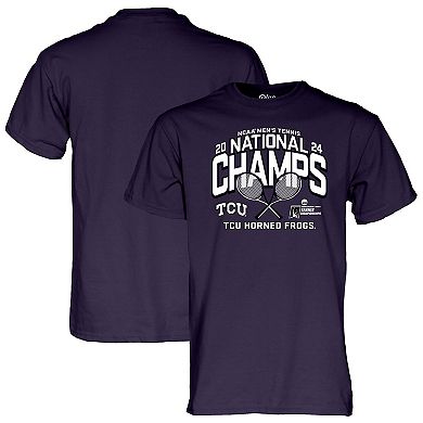 Unisex Blue 84 Purple TCU Horned Frogs 2024 NCAA Men's Tennis National Champions T-Shirt