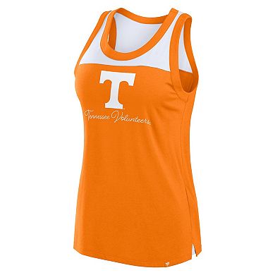 Women's Fanatics Tennessee Orange Tennessee Volunteers Crosley Colorblock Tank Top