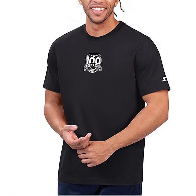 Men's Starter Black New York Giants 100th Season Prime Time T-Shirt