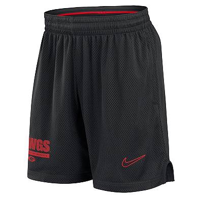 Men's Nike Black Georgia Bulldogs 2024 Sideline Mesh Shorts