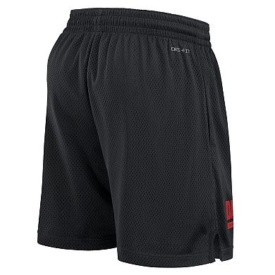 Men's Nike Black Georgia Bulldogs 2024 Sideline Mesh Shorts