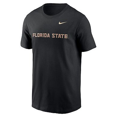 Men's Nike Black Florida State Seminoles Primetime Evergreen Wordmark T-Shirt