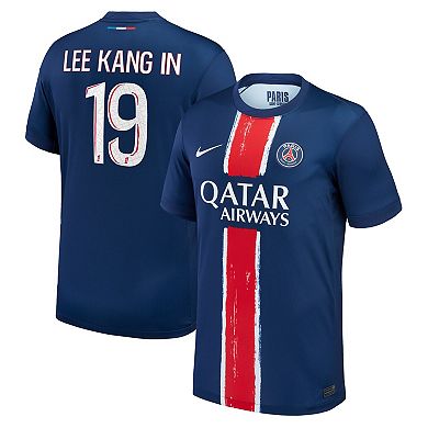 Youth Nike Lee Kang In Navy Paris Saint-Germain 2024/25 Replica Player Jersey