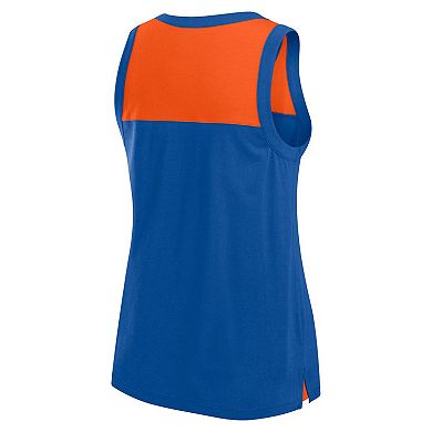 Women's Fanatics Royal Florida Gators Crosley Colorblock Tank Top