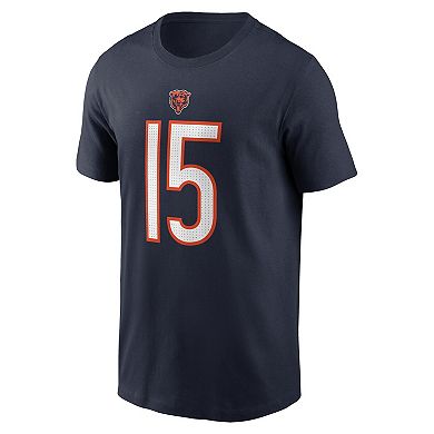Men's Nike Rome Odunze Navy Chicago Bears 2024 NFL Draft First Round Pick Name & Number T-Shirt