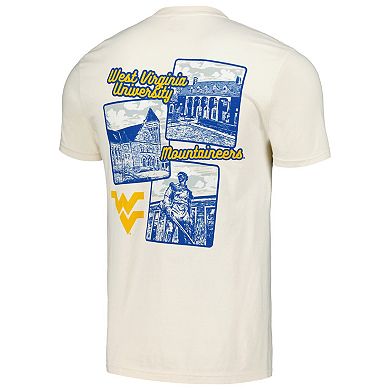 Unisex Natural West Virginia Mountaineers Hyper Local Campus Photos T-Shirt