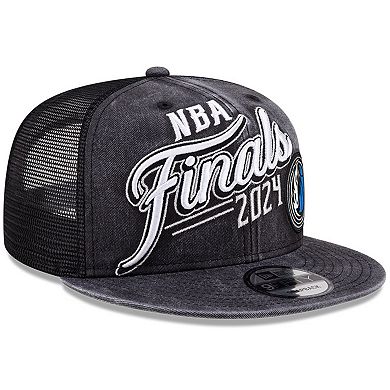 Men's New Era Black Dallas Mavericks 2024 Western Conference Champions Locker Room 9FIFTY Snapback Hat