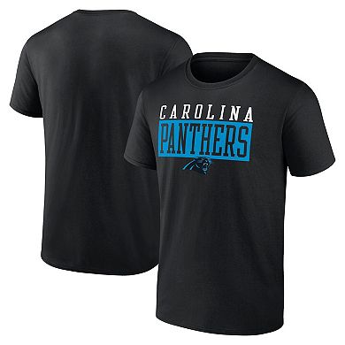 Men's Fanatics Black Carolina Panthers Head to Beat T-Shirt