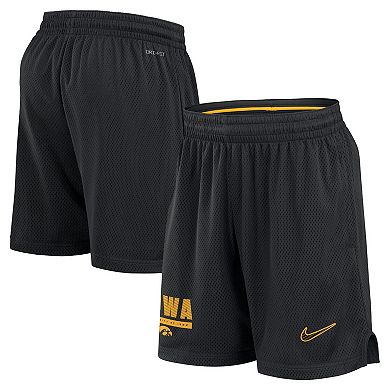 Men's Nike Black Iowa Hawkeyes 2024 Sideline Mesh Shorts