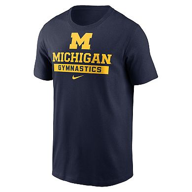 Men's Nike Navy Michigan Wolverines Sport Drop Gymnastics T-Shirt
