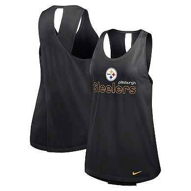 Women's Nike Black Pittsburgh Steelers  Performance Tank Top