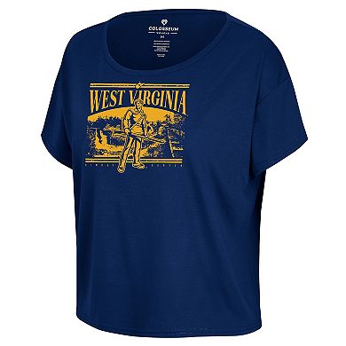 Women's Colosseum Navy West Virginia Mountaineers 2024 Fan T-Shirt