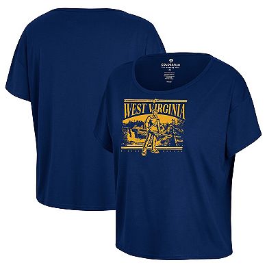 Women's Colosseum Navy West Virginia Mountaineers 2024 Fan T-Shirt