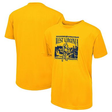 Youth Colosseum Gold West Virginia Mountaineers 2024 Fan T-Shirt