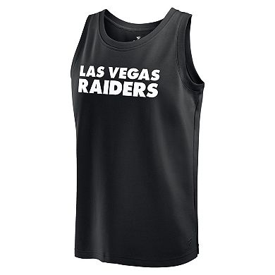Men's Fanatics Black Las Vegas Raiders Elements Tank Top