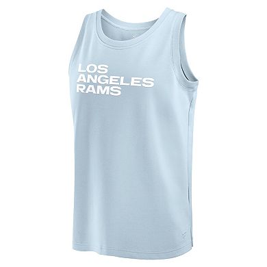Men's Fanatics Light Blue Los Angeles Rams Elements Tank Top