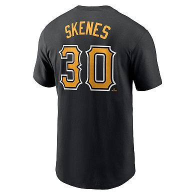 Men's Nike Paul Skenes Black Pittsburgh Pirates Fuse Name & Number T-Shirt