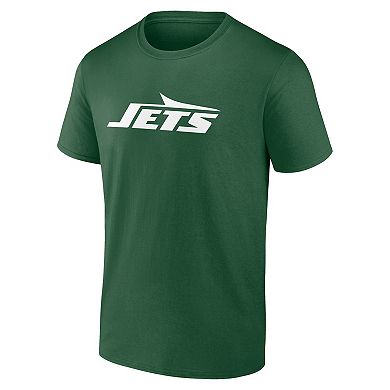 Men's Fanatics Aaron Rodgers Green New York Jets Player Icon Name & Number T-Shirt