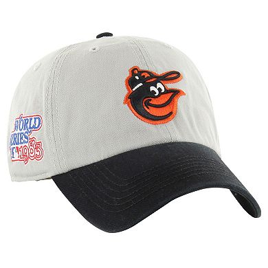 Men's '47 Gray/Black Baltimore Orioles Sure Shot Classic Franchise Fitted Hat