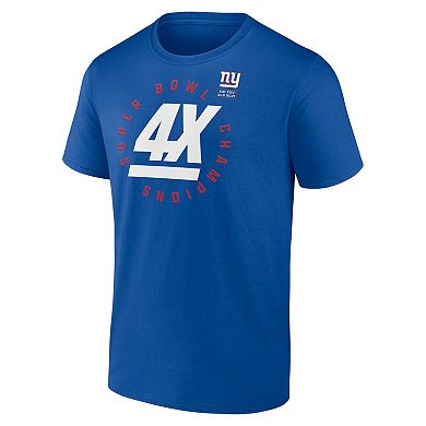 Men's Fanatics Royal New York Giants Hometown Offensive Drive T-Shirt