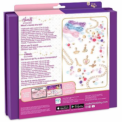 Disney Princess Make It Real Juicy Couture Hearts of Fashion Bracelet DIY Kit