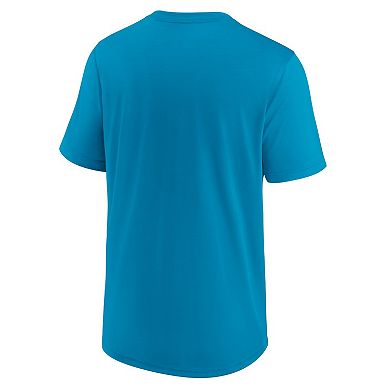Men's Nike Blue Carolina Panthers Exceed Performance T-Shirt