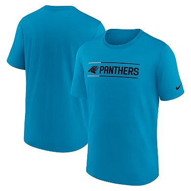 Men's Nike Blue Carolina Panthers Exceed Performance T-Shirt