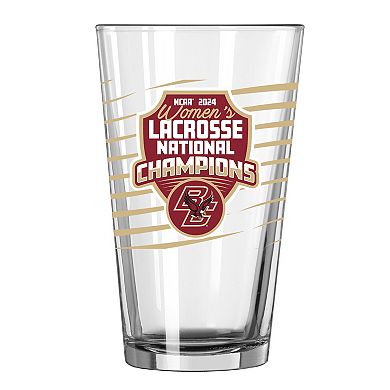 Boston College Eagles 2024 NCAA Women's Lacrosse National Champions 16oz. Pint Glass
