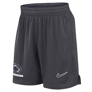 Men's Nike Anthracite Penn State Nittany Lions 2024 Sideline Mesh Shorts