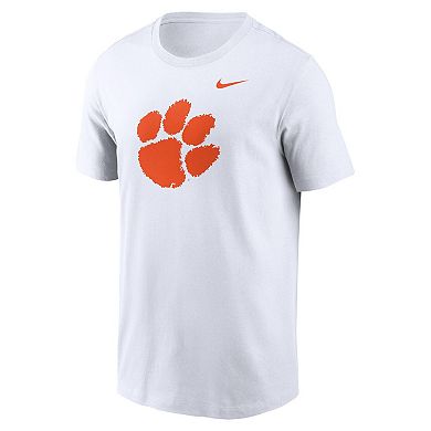 Men's Nike White Clemson Tigers Primetime Evergreen Logo T-Shirt