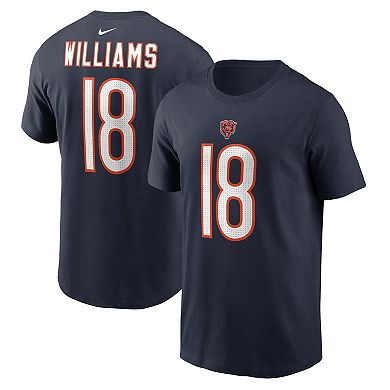 Youth Nike Caleb Williams Navy Chicago Bears 2024 NFL Draft First Round Pick Fuse Name & Number T-Shirt