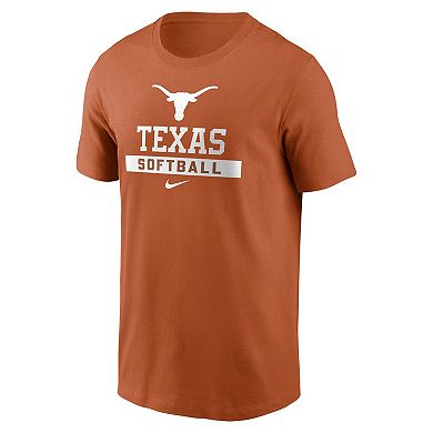 Men's Nike Texas Orange Texas Longhorns Softball T-Shirt