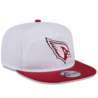 Men's New Era White/Cardinal Arizona Cardinals 2024 NFL Training Camp Golfer Snapback Hat