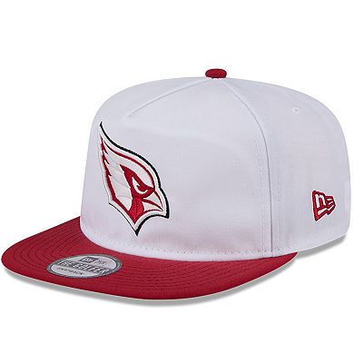 Men's New Era White/Cardinal Arizona Cardinals 2024 NFL Training Camp Golfer Snapback Hat