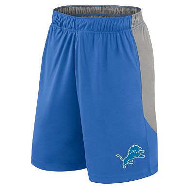 Men's Fanatics Blue/Silver Detroit Lions Go Hard Shorts