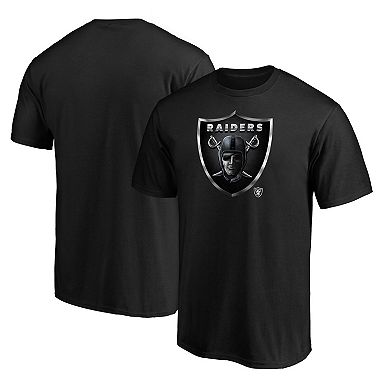 Men's Fanatics Black Las Vegas Raiders Midnight Mascot Team Logo T-Shirt