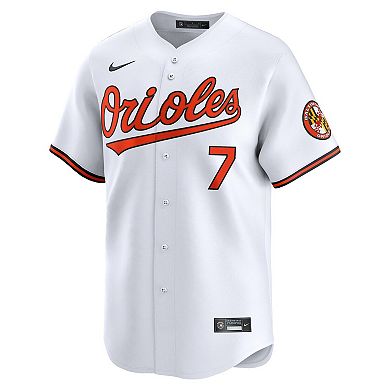 Men's Nike Jackson Holliday White Baltimore Orioles Home Limited Player Jersey