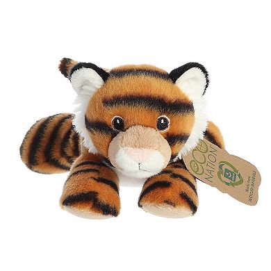Aurora Small Orange Eco Nation Eco Softies 8" Tiger Eco-friendly Stuffed Animal