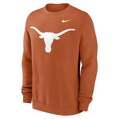 Men's Nike Texas Orange Texas Longhorns Primetime Evergreen Fleece Pullover Sweatshirt