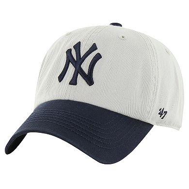 Men's '47 Gray/Navy New York Yankees Sure Shot Classic Franchise Fitted Hat